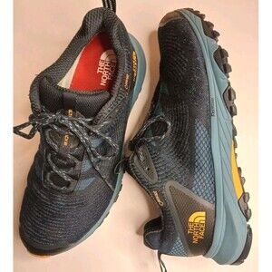 The North Face Men Sz 8 Ultra Fastpack III GTX Woven Hiking Shoes Blue /Black